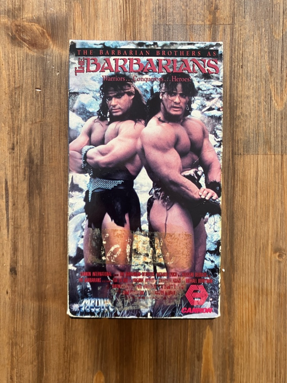 The Barbarians VHS Tape OOP Media/Cannon Release